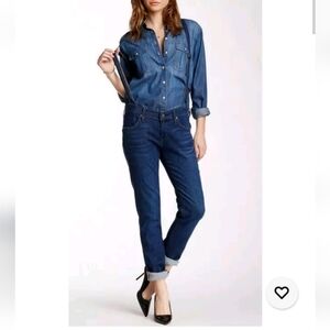 James Jeans "Buddy" Suspenders Dark Wash Jeans Size 27